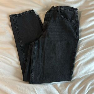 The 90’s Straight High Rise Abercrombie Black Jeans